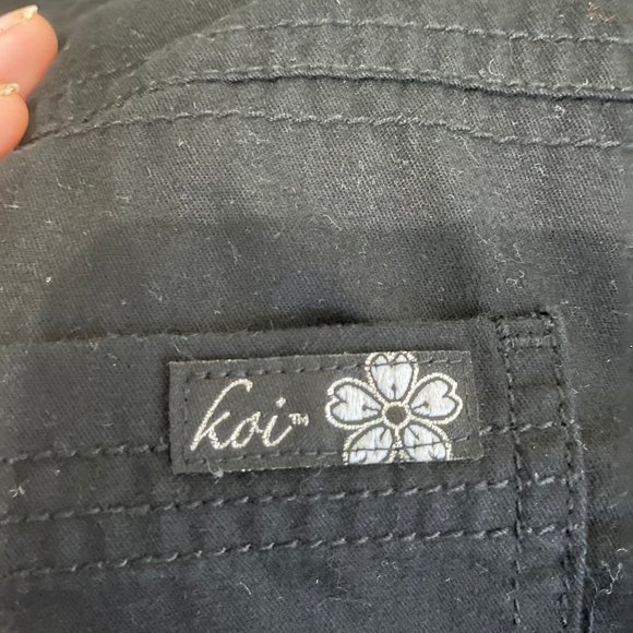 Koi by Kathy Peterson | Medical Scrub Bottom Pant | Black | Size S - Picture 4 of 4